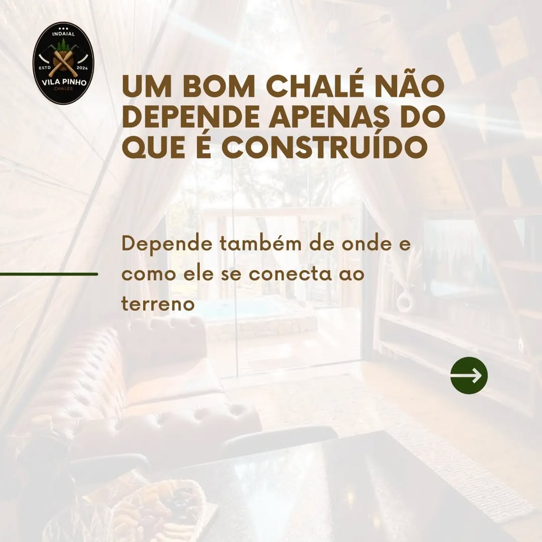 Quando pensamos em um chalé, é comum focar na madeira, nos… — foto 8 de 9